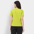 Ladies' Round Neck T-Shirt, निऑन ग्रीन, small