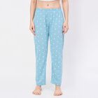 Women's Muted Charcoal Gray Relaxed Fit Pyjama, Aqua, small