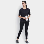 Solid Round Neck T-Shirt, Black, small image number null