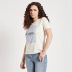 Round Neck T-Shirt, Off White, small image number null