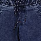 Boys' Blue Regular Fit Classic Jeans, गहरा नीला, small