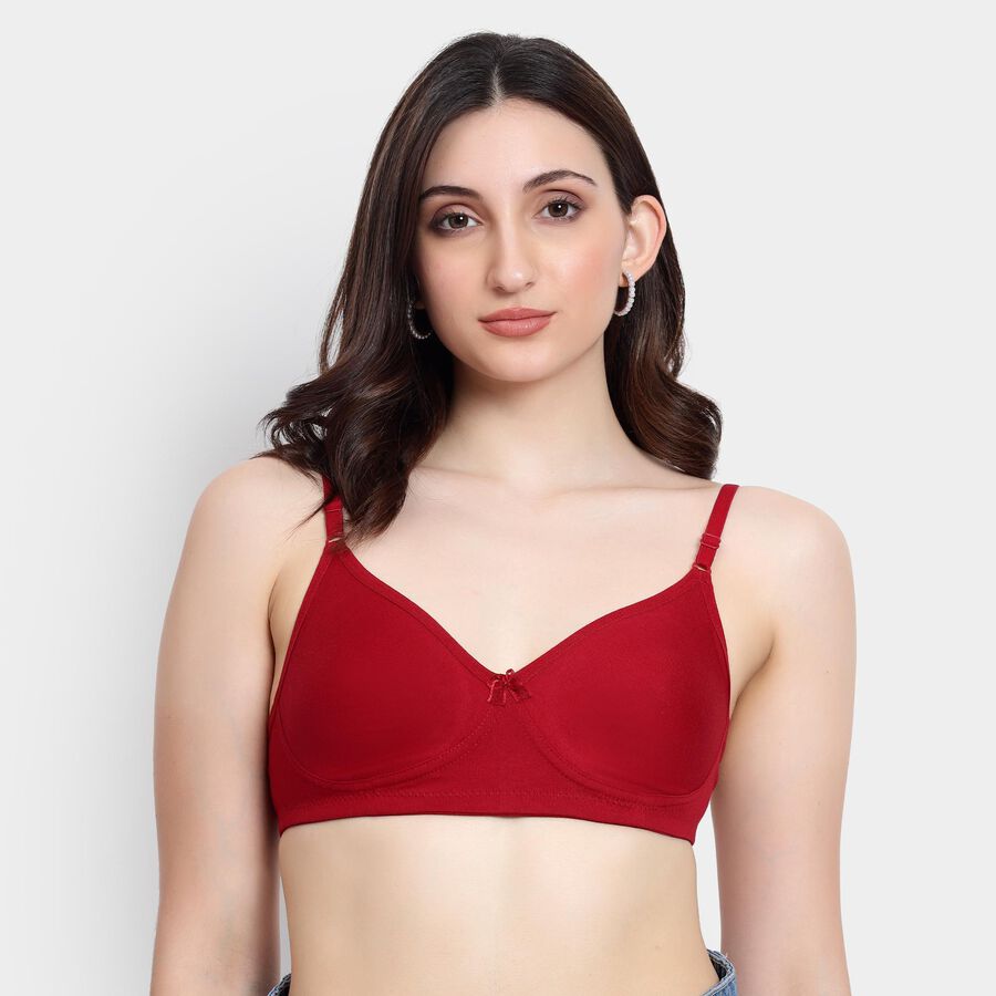 Ladies' Bra , मरून, large image number null