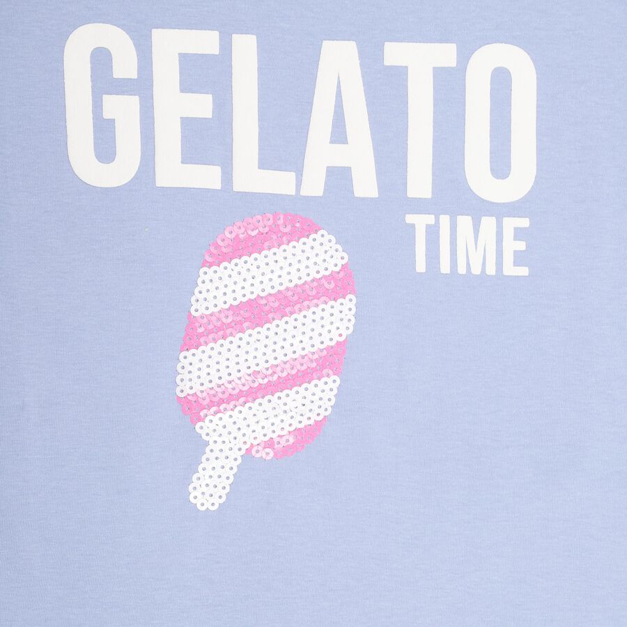 Girls' 100% Cotton T-Shirt, Light Blue, large image number null