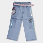 Girls' Jeans, हल्का नीला, small image number null