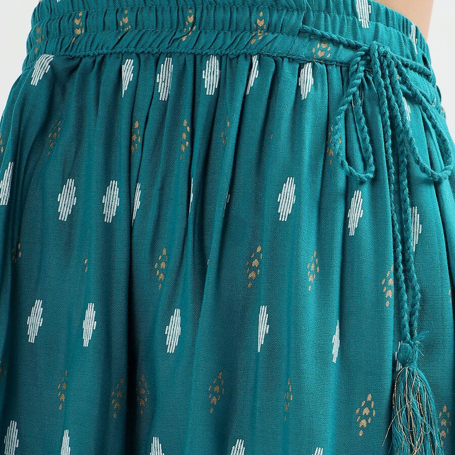 Ladies' Lehenga Skirt, Dark Green, large image number null