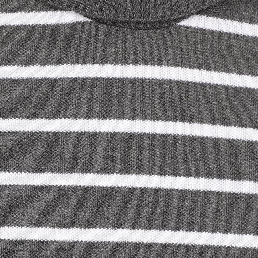 Boys Charcoal Grey Turtleneck Casual Pullover, चारकोल, large image number null