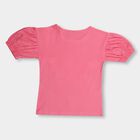 Girls' 100% Cotton T-Shirt, Pink, small