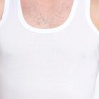 Men's 100% Cotton Vest , White, small image number null