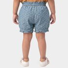 Girls Blue Regular Fit Star Printed Bloomer, Mid Blue, small