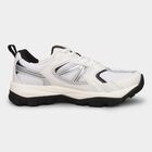 Men's Bright Snow White Lace-Up Sports Shoes, White, small image number null