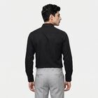 Men's Black Slim Fit Formal Shirt, Black, small