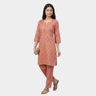 Women's Purple Floral Printed Ethnic Set, Purple, small