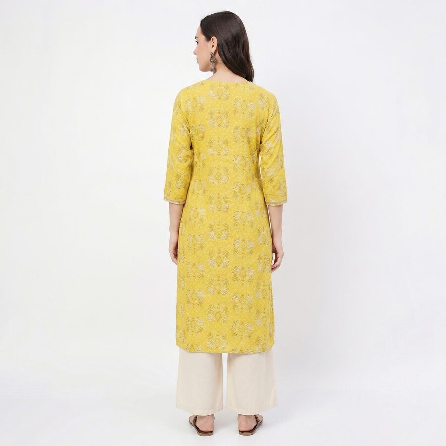 Ladies' Kurta, पीला, large