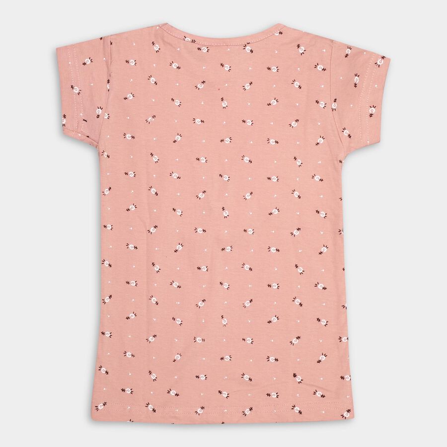 Girls' 100% Cotton T-Shirt , Light Pink, large image number null
