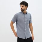 Men's Casual Shirt, Navy Blue, small image number null