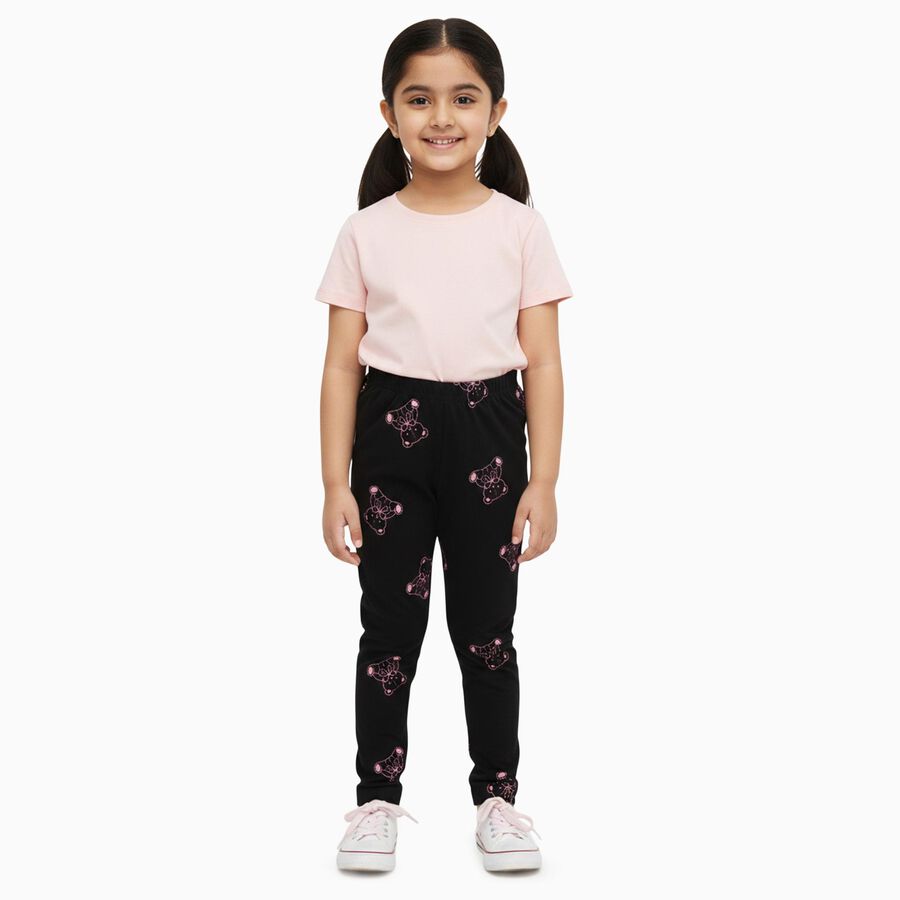Girls' Pyjama, Black, large image number null