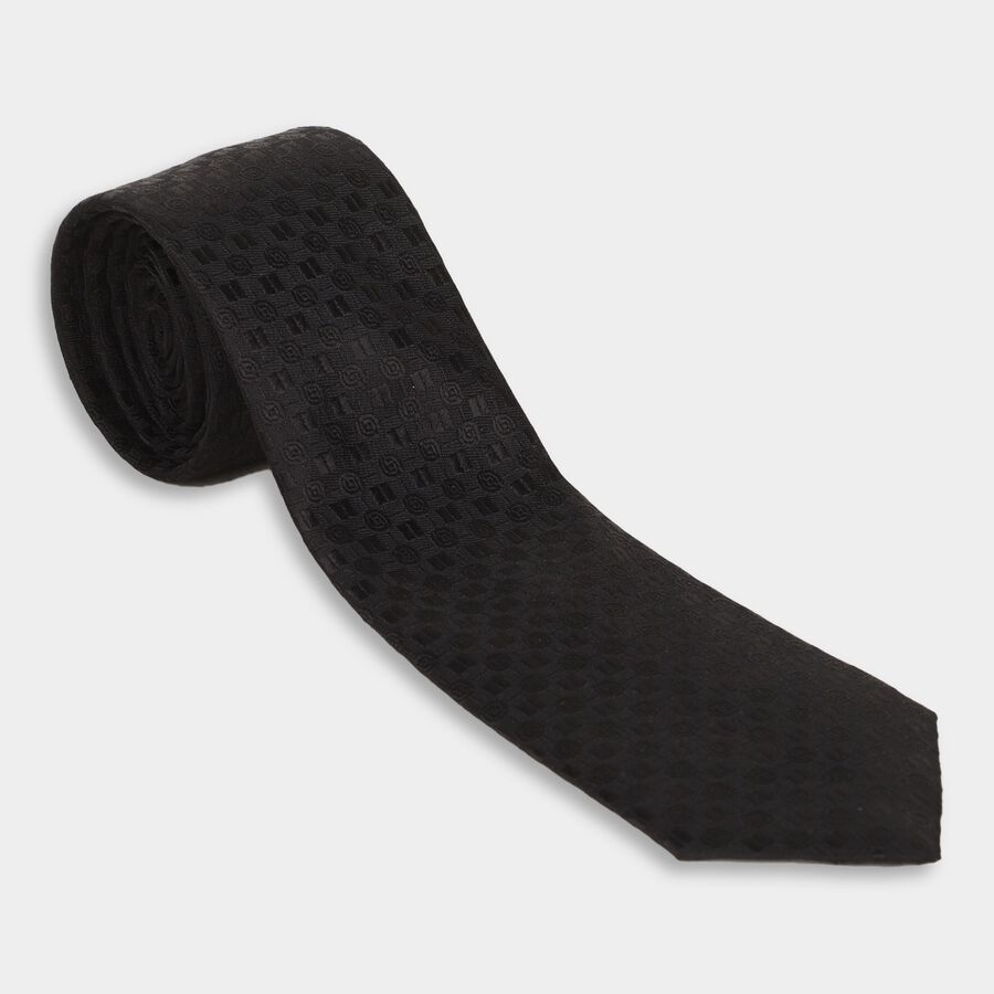 Men's Tie, काला, large