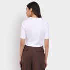 Ladies'  Crop  Top, सफ़ेद, small image number null