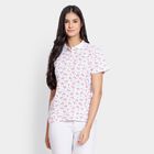 Ladies' Cotton Polo T-Shirt, ऑफ व्हाइट, small image number null