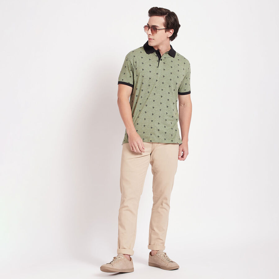 All Over Print Polo Shirt, Olive, large image number null