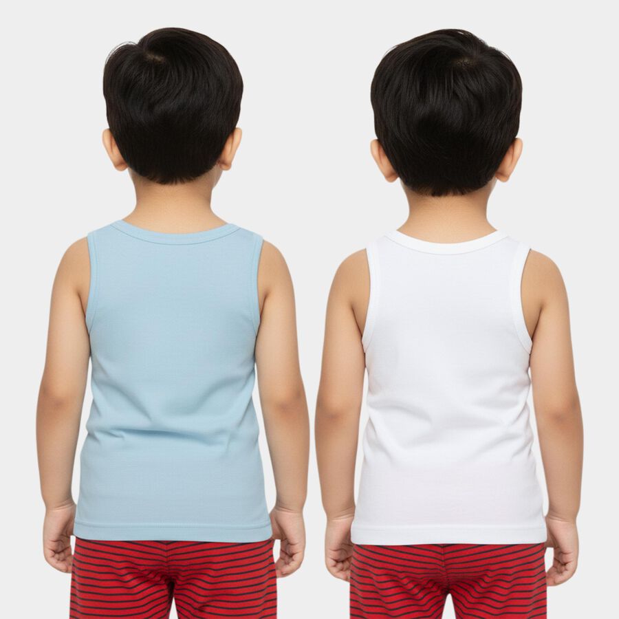 Boys' Vest, हल्का नीला, large