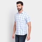 Men's 100% Cotton Casual Shirt, हल्का नीला, small image number null