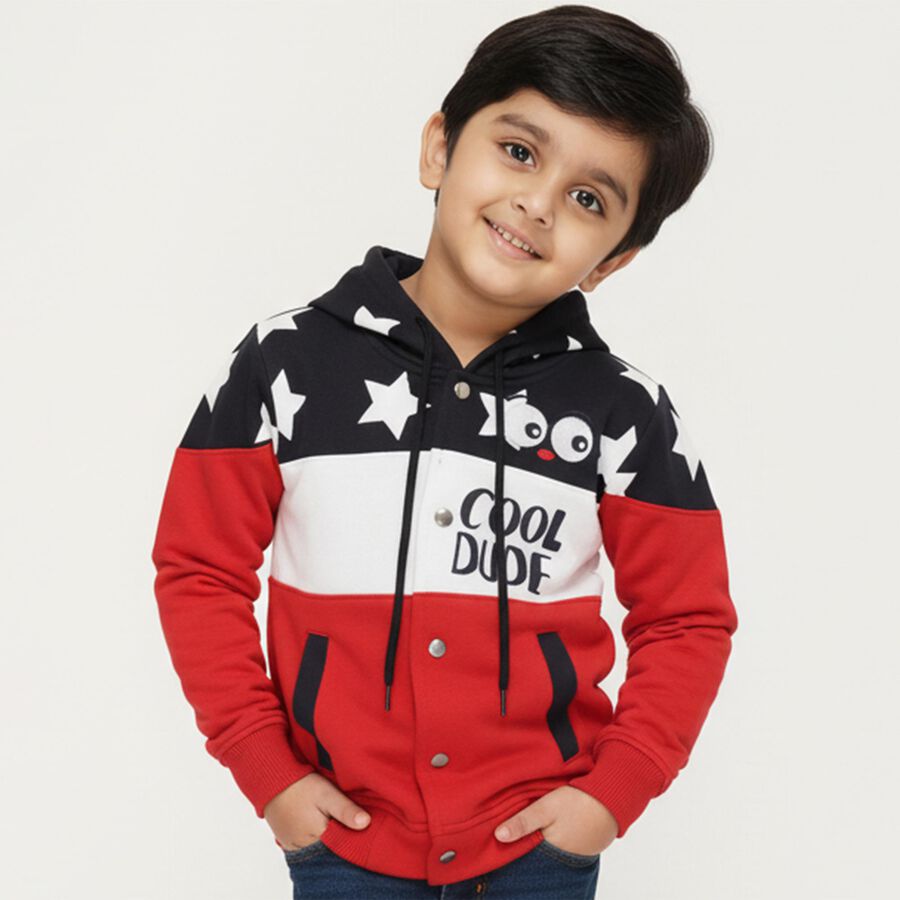Boys' Sweatshirt, Red, large image number null