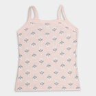 Girls' 100% Cotton Vest, हल्का ग्रे, small image number null