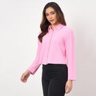 Women's Soft Pink Classic Collar Classic Shirt, Pink, small