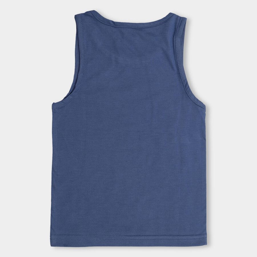 Boys' T-Shirt, मध्यम नीला, large image number null