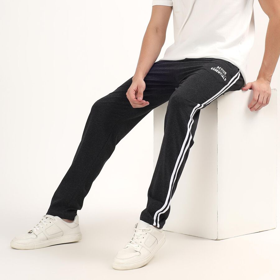 Men's Basic Track Pants , Charcoal, large image number null