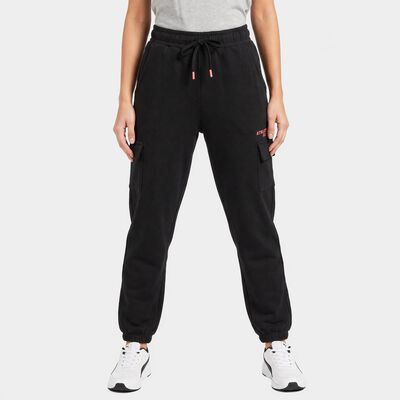 Women's Navy Blue Jogger Fit Cargo Track Pants