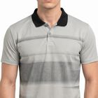 Men's Grey Crew Neck Regular Drifit T-Shirt, Light Grey, small