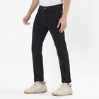 Men's Dark Grey Slim Fit Jeans, गहरा ग्रे, small