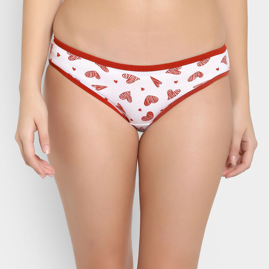 Cotton Printed Panty, Red, large image number null