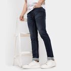 Men's Skinny Jeans , गहरा नीला, small