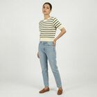 Women's Olive Green Cotton Top, ओलिव, small