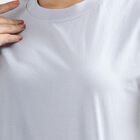 Women's Light Powder Blue Cotton Round Neck Casual T-Shirt, Light Blue, small image number null