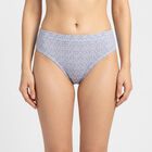 Women's Light Blue Regular Fit Printed Panty, हल्का नीला, small