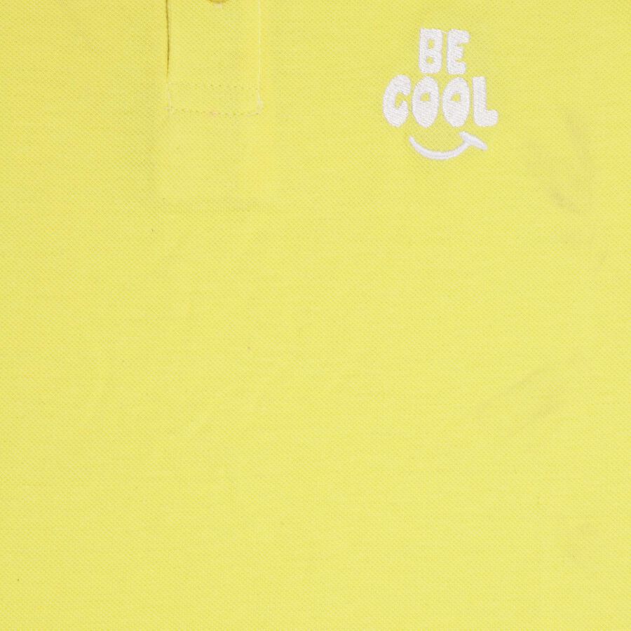 Boys' Half Sleeves T-Shirt , पीला, large image number null