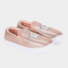 Girls' Rose Gold Slip-On Casual Shoes, Golden, small