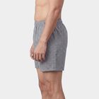 Men's Grey Regular Fit Solid Boxers, Dark Grey, small