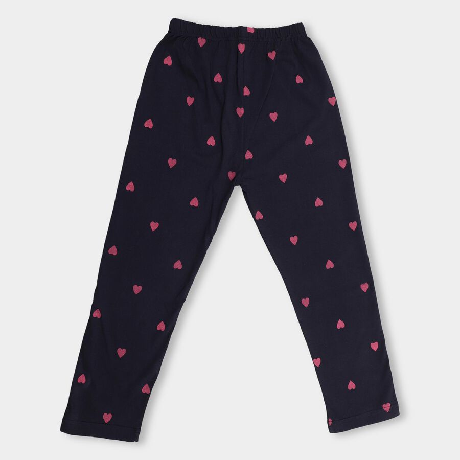 Girls' Pyjama, Navy Blue, large image number null