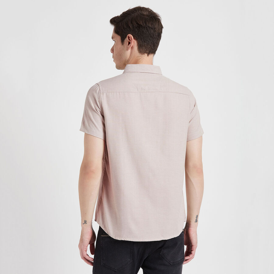 Solid Casual Shirt, Beige, large image number null