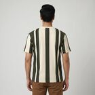 Men's White Round Neck Minimalist T-Shirt, Off White, small