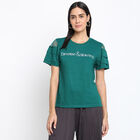 Soild Round Neck T-Shirt, Dark Green, small image number null