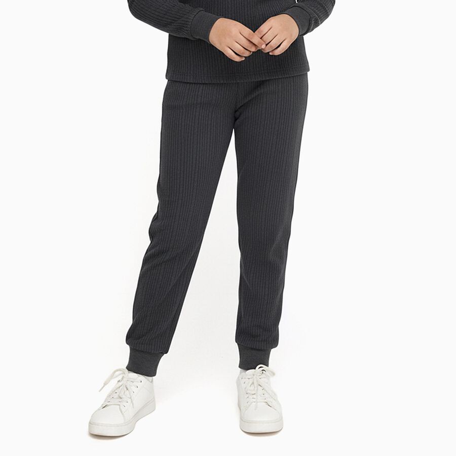 Girls' Thermal Lower, चारकोल, large image number null