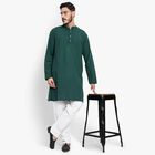 Men's Kurta Pyjama, गहरा हरा, small image number null