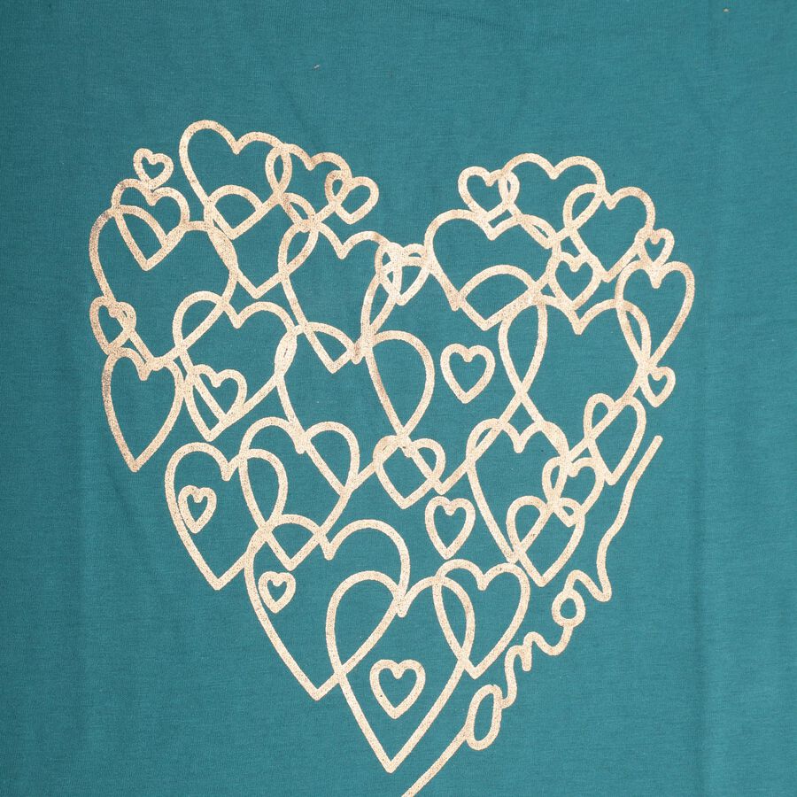 Girls' T-Shirt , गहरा हरा, large image number null