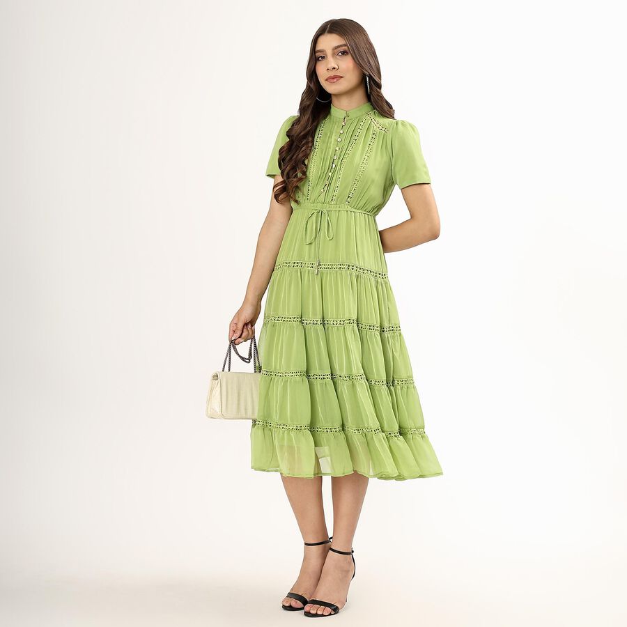 Ladies' Maxi Dress , Light Green, large image number null